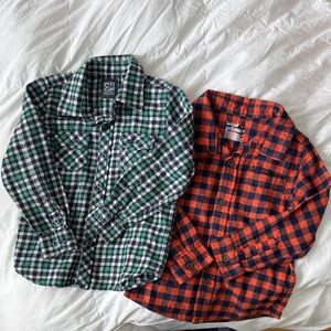 4T Boy Flannel Bundle. Micros and Cat & Jack